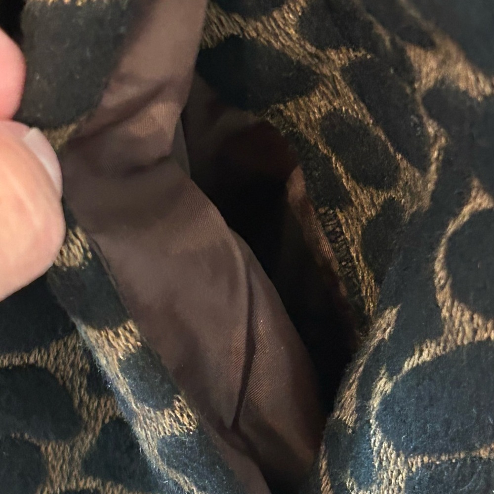 LUII Anthropologie Womens Large Animal Giraffe Mod S/S‎ Swing COAT Jacket EUC - Picture 6 of 11